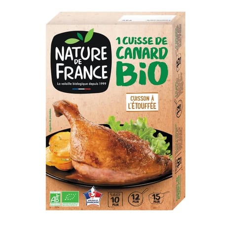 Nature de France cuisse canard bio façon confit