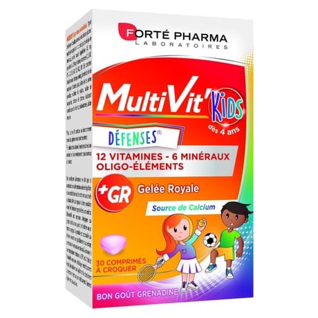 Forte pharma multivit'kids comprimes x60