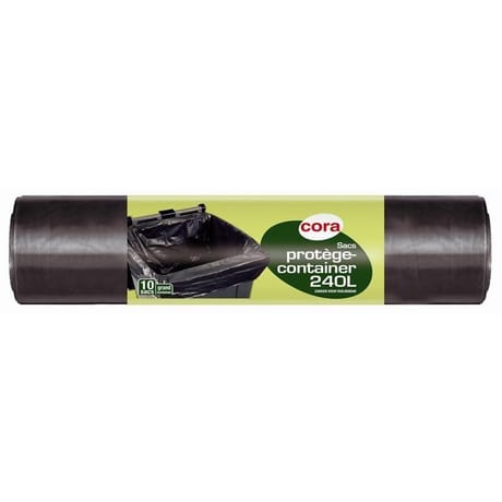Cora sacs poubelle x10 container 240l