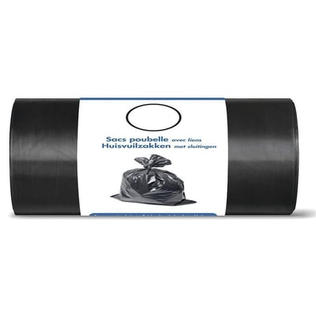Sacs poubelle x20 lien classique 100L