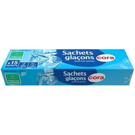 Cora sachets x15 glaçons