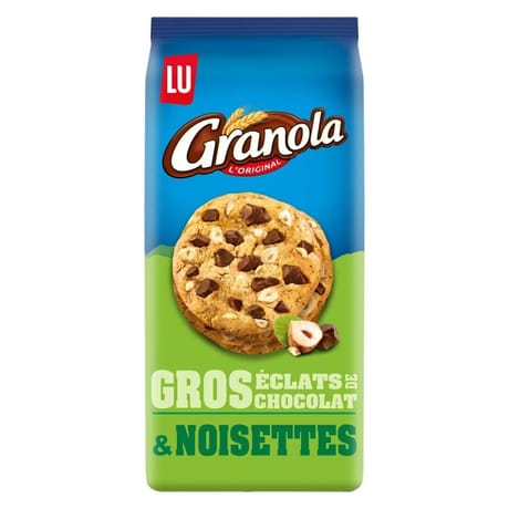 Granola extra cookies chocolat et noisettes 184g
