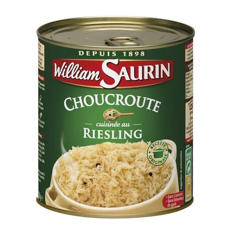William Saurin choucroute au riesling - plat cuisiné 810g