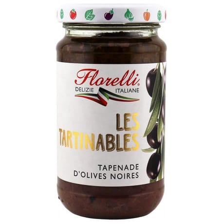 Florelli tapenade d'olives noires 190g