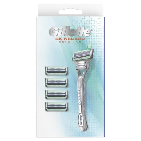 Gillette skinguard rasoir aloe vera - 4 recharges