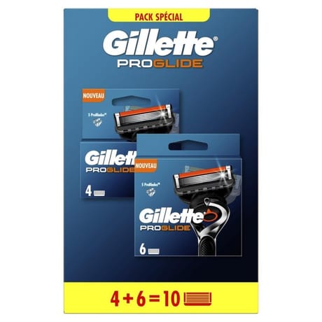 Gillette proglide lames lot 4+6