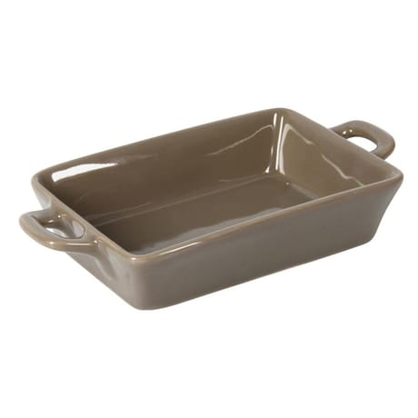 Plat individuel 19.5x10cm coloris taupe