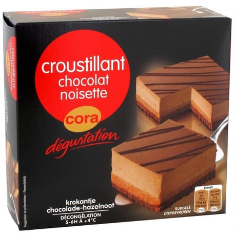 Cora dégustation croustillant chocolat noisette 420g