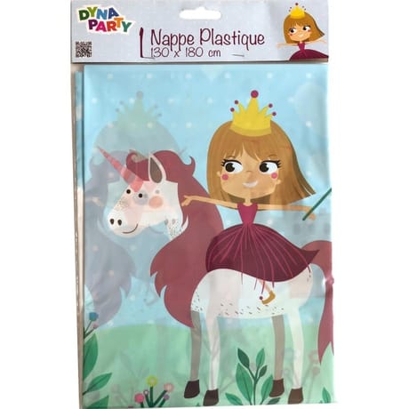 Nappe princesse licorne 130x180cm