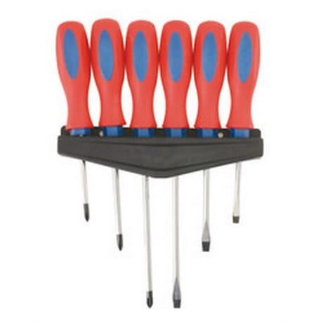 Rondy jeu de 6 tournevis assortis avec support