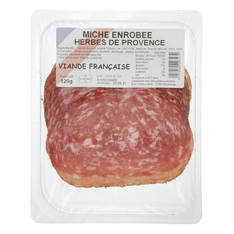 Miche enrobée herbes de provence fe 120g