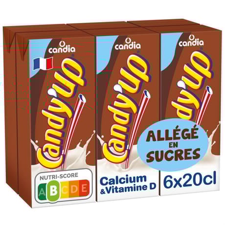 Candy'Up chocolaté allégé en sucre 6x20cl