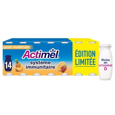 Actimel saveur multifruits 14x100g édition limitée