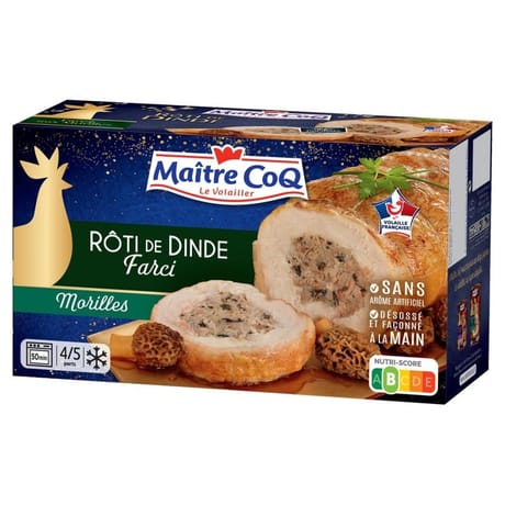 Maître Coq rôti de dinde farcie aux morilles 700g