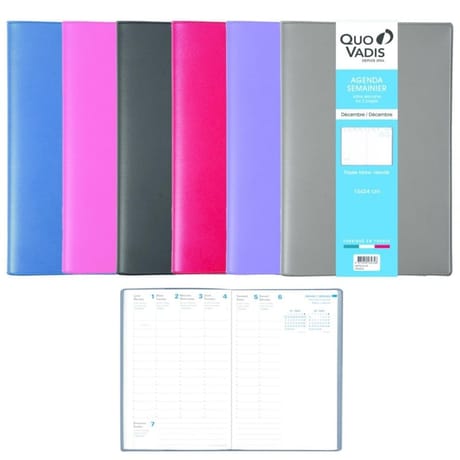 Quo vadis agenda 16x24 cm nevada