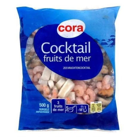 Cora cocktail de 3 fruits de mer sachet 500g