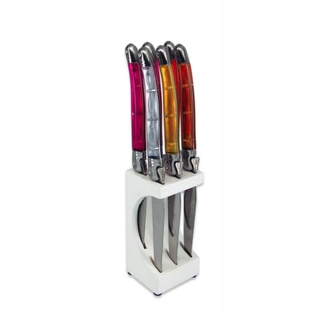 Bloc couteaux x6 coloris chauds