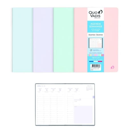 Quo vadis agenda hepta 15 100x150 1s/2p 128 pages blush