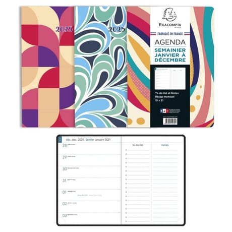 Exacompta agenda 15x21 easytime 1s/1p