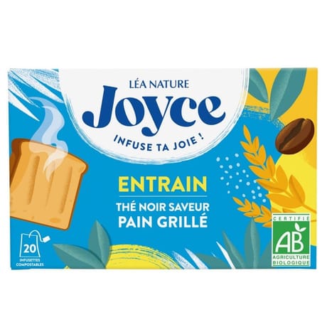 Joyce thé noir saveur pain grillé bio x20 sachets 30g