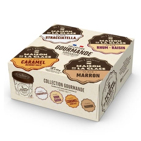 Maison de la glace collection gourmande pot 4x85g
