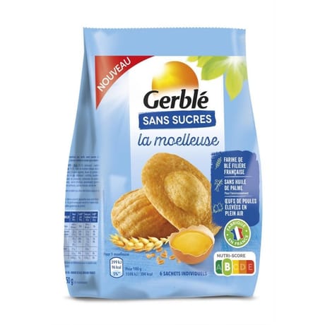 Gerblé sans sucres madeleine nature sans sucres 150g