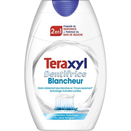 Teraxyl dentifrice 2en1 blancheur 75ml