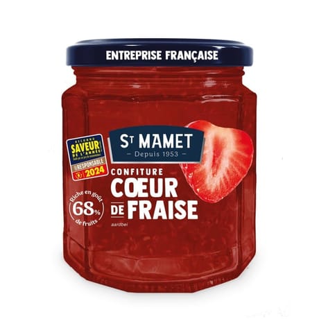 St mamet confiture coeur de fraise 310g