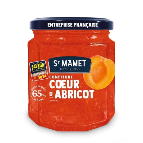 St mamet confiture coeur d'abricot 310g