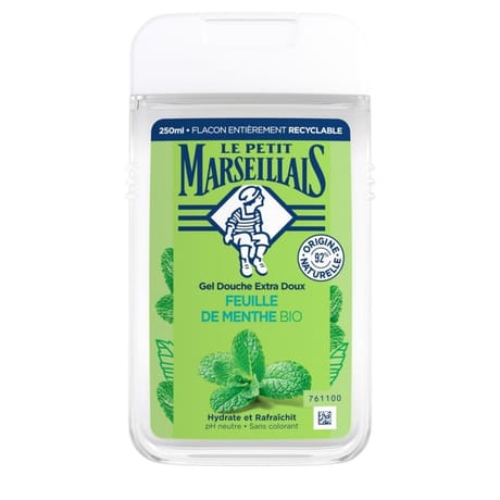 Le Petit Marseillais gel douche extra doux feuille de menthe 250ml