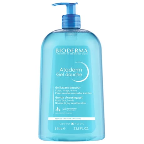 Bioderma atoderm gel douche gel lavant douceur 1l
