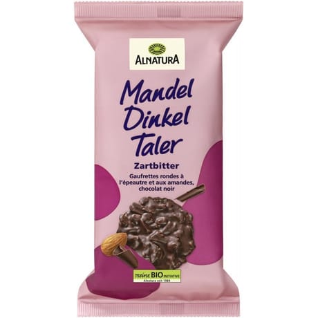 Alnatura biscuits ronds chocolat noir bio 100g