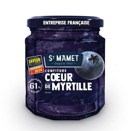 St mamet confiture coeur de myrtille 310g