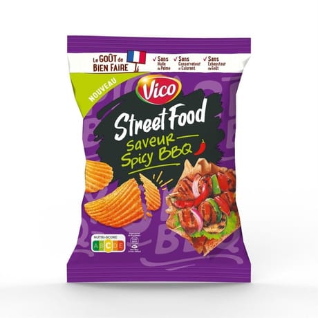 Vico chips street food spicy barbecue 120g