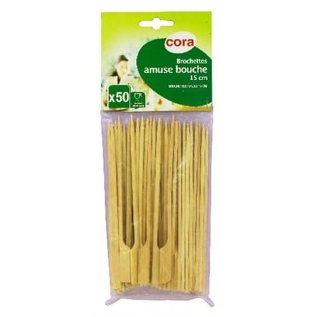 Cora brochettes amuse bouche 15cm x50