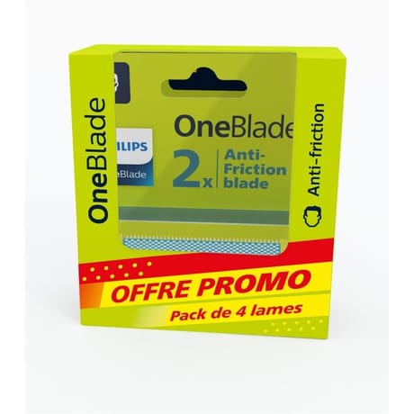 Philips one blade 2 lames anti-friction lot de 2