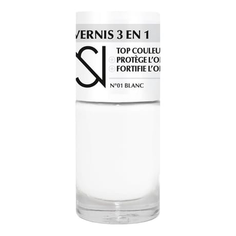 Ns vernis 3en1 couleur protection et fortification n°01 blanc