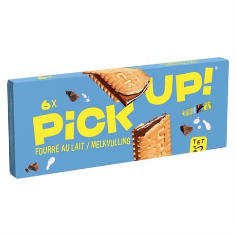Pick up fourré au lait x6 168g