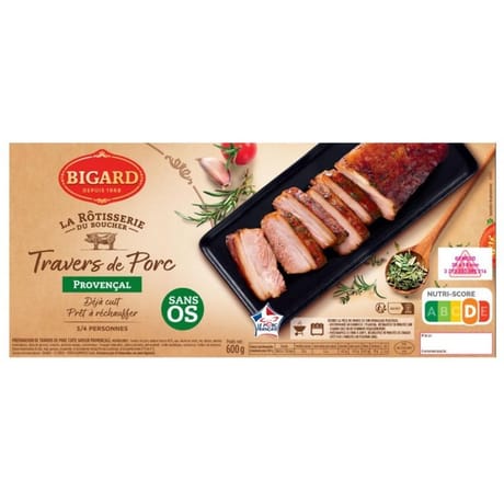 Travers de porc provençal 600g Bigard