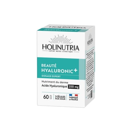 Holinutria acide hyaluronique pur constituant de la peau 60 gélules végétales