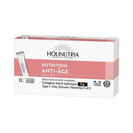 Holinutria collagène anti-âge constituant de la peau 12 sticks