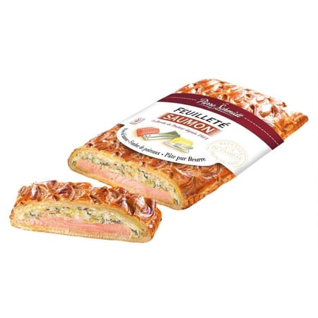 Demi feuillete au saumon pate pur beurre