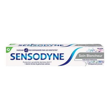 Sensodyne dentifrice soin blancheur triple action 75ml
