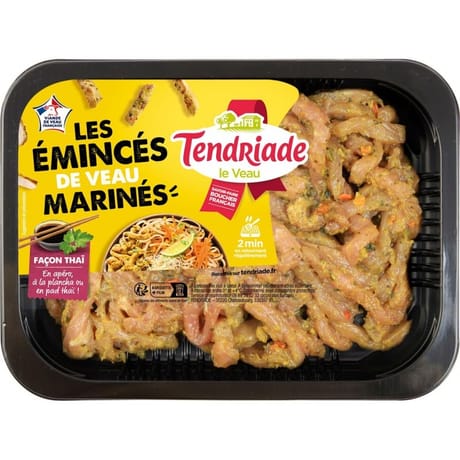 Emincés de veau marinés thaï 240g Tendriade