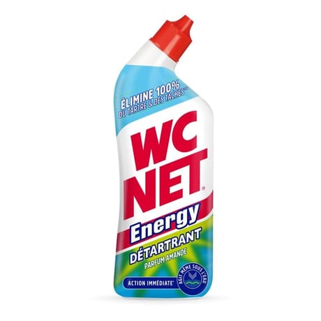 Wc net gel energy détartrant action immédiate parfum amande 700ml