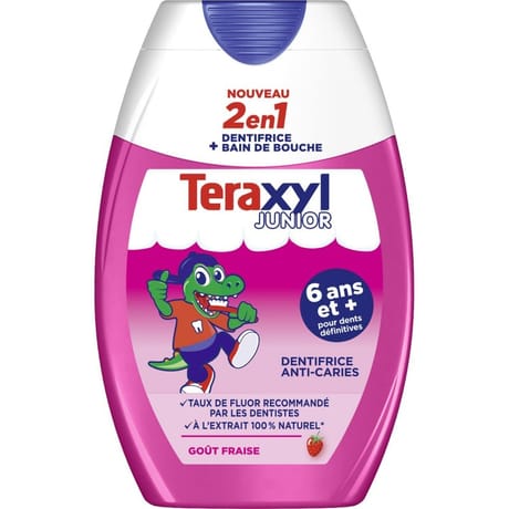 Teraxyl dentifrice junior 2 en 1 flacon 75ml