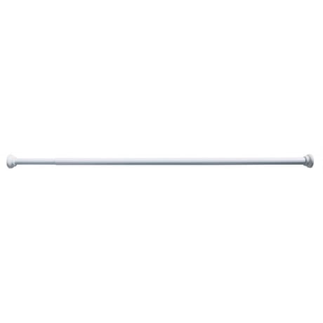 Barre de douche epoxy blanc exetnsible 85 à 215cm