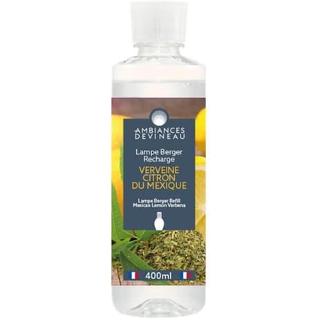 Recharge 400ml pour lampe berger verveine citron du mexique
