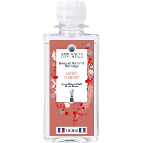 Devineau recharge 180 ml parfum baies d'hiver pour bouquet
