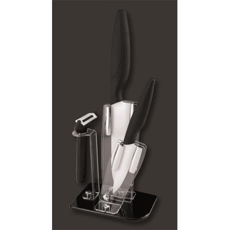 2 couteaux & éplucheur ceramique bloc